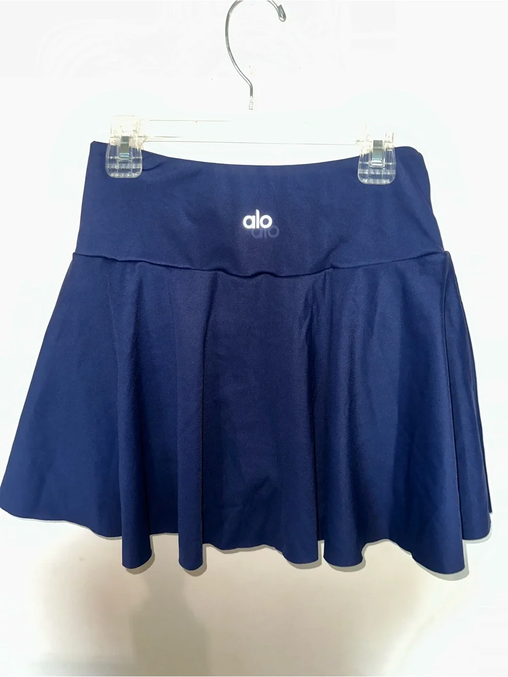 ALO Yoga Navy Circle Skirt with Wide Waistband